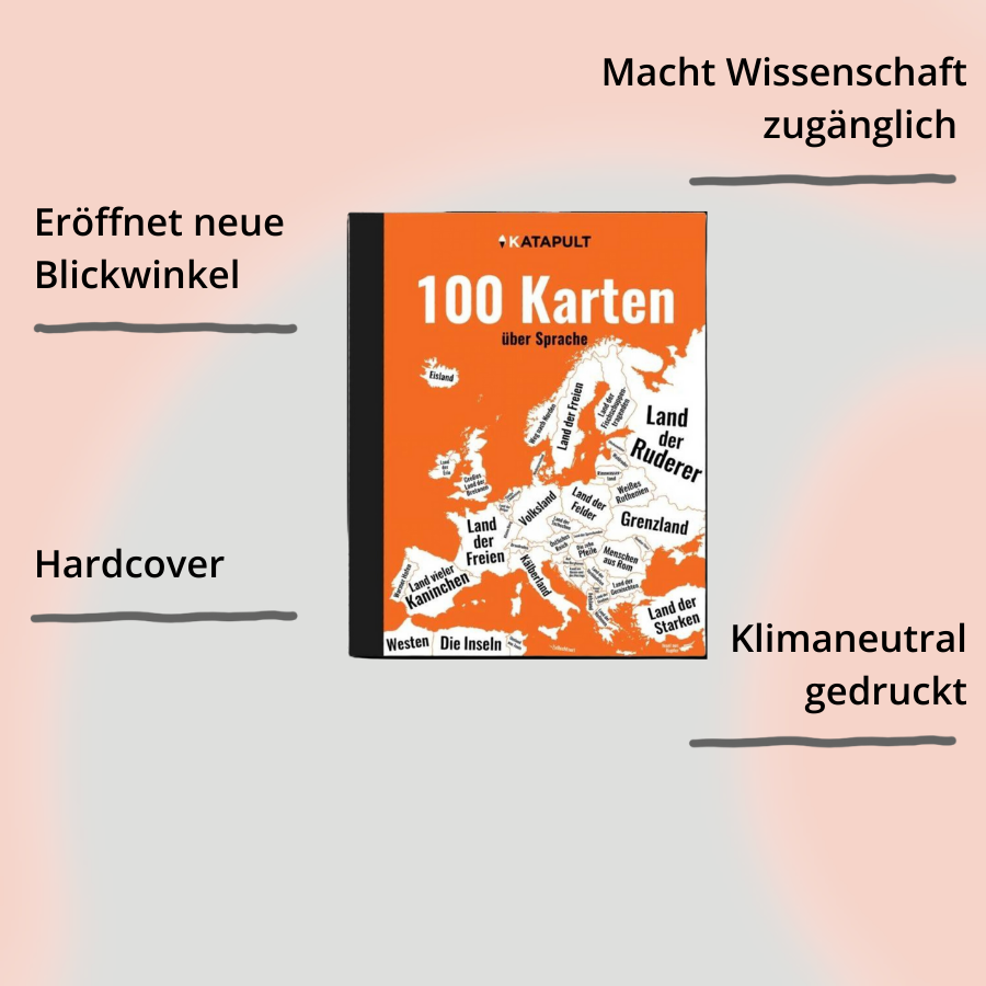 Katapult Magazin Atlas 100 Karten über Sprachen Cover mit Impact