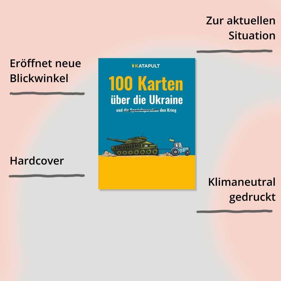 100 Karten über die Ukraine Buchcover mit Impact