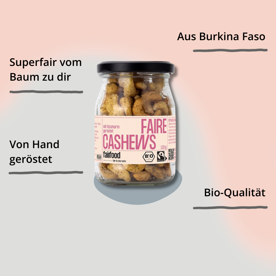 Cashewkerne – Rosmarin & Thymian von fairfood mit Impact