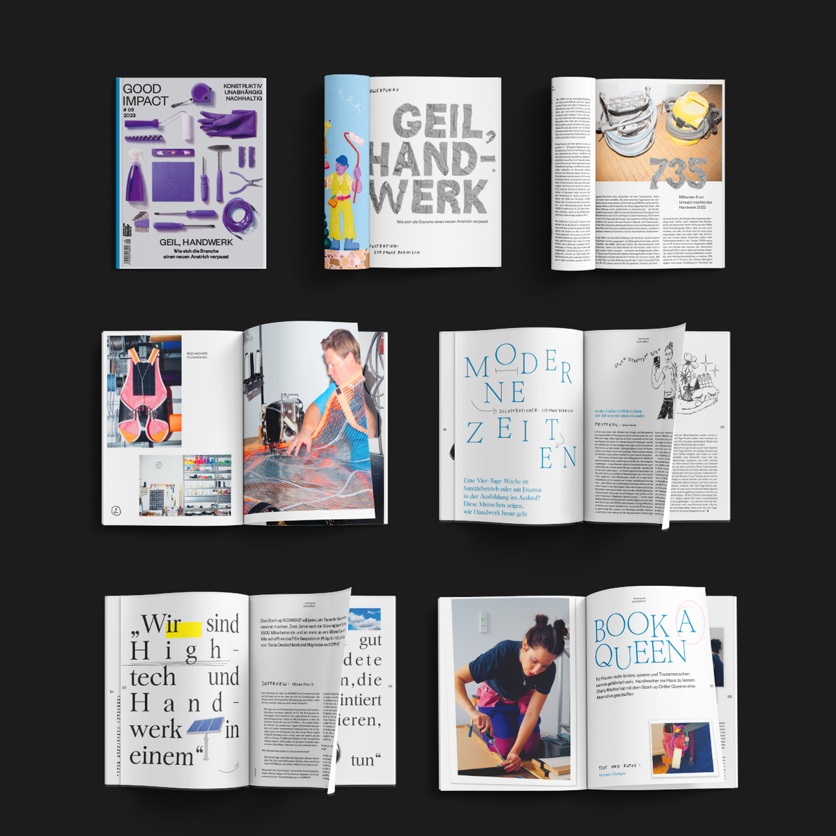 Digital Ausgabe von GOOD IMPACT #6 2023 wie Handwerk in der Zukunft aussehen kann - Vorschau