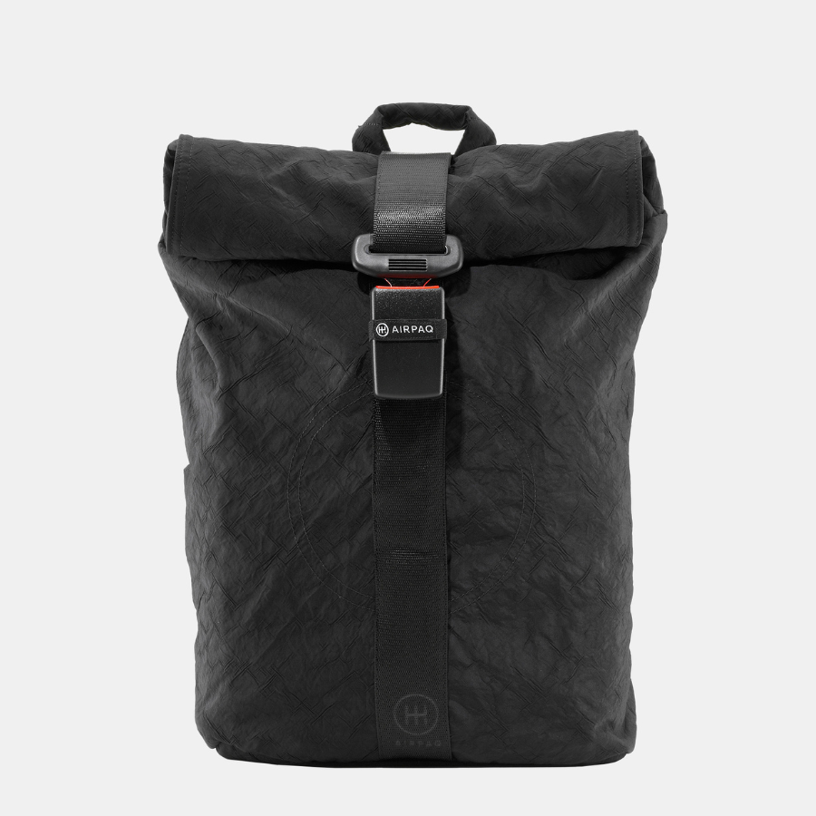 Airpaq Rolltop Schwarz von vorne