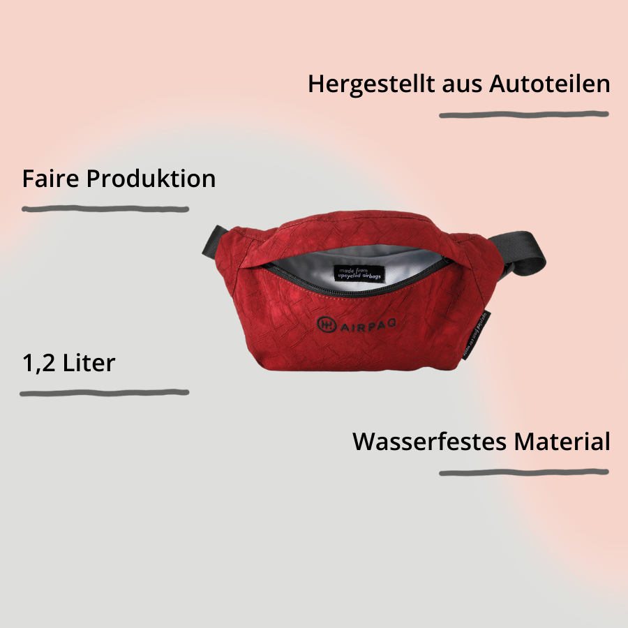 Airpaq Bauchtasche von vorn mit Impact