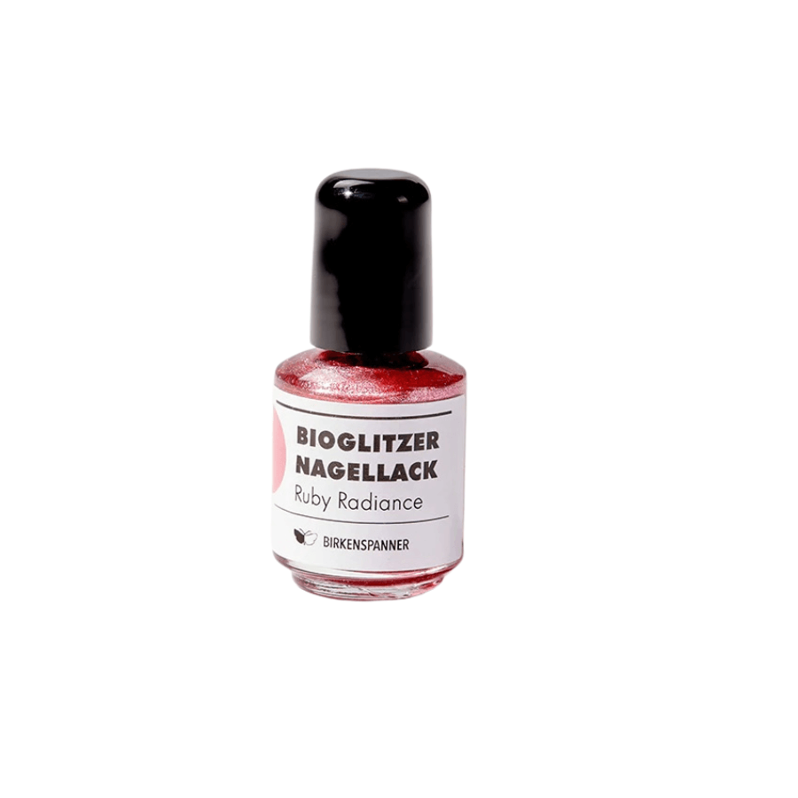 Birkenspanner Bioglitzer Nagellack Ruby Radiance