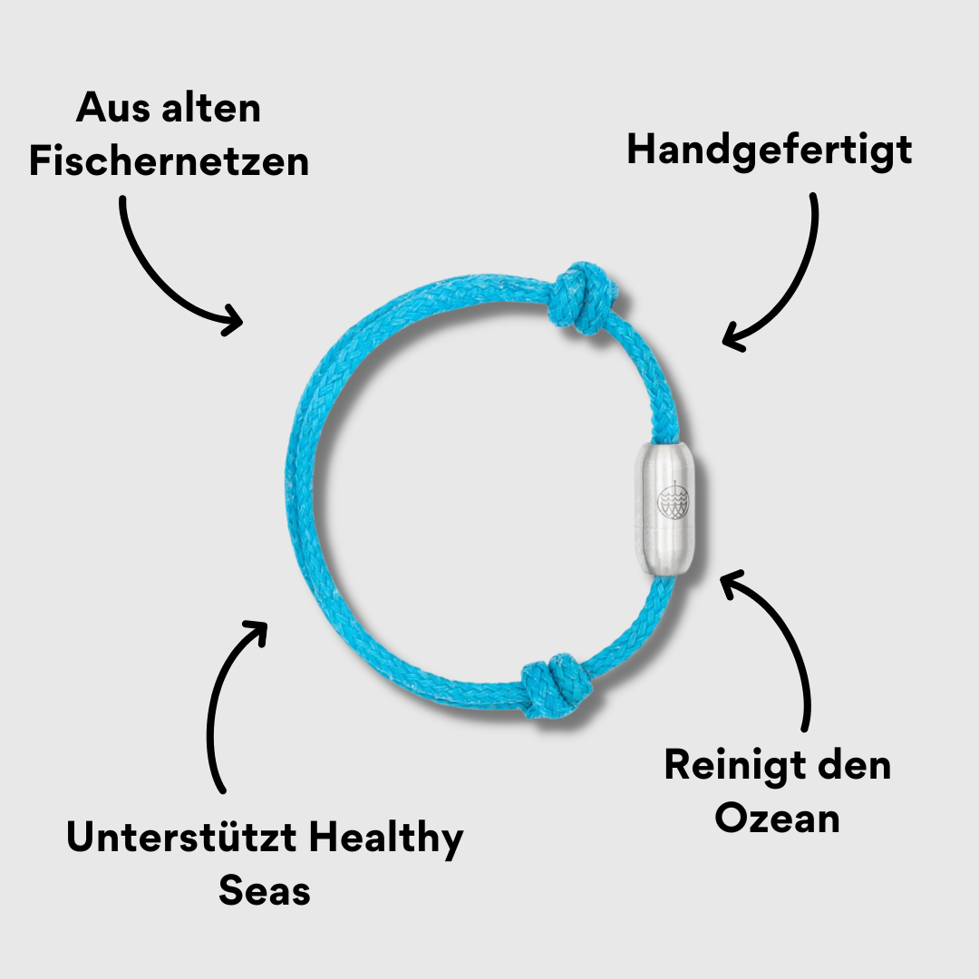 Größenverstellbares Bracenet Ionian Sea mit Impact