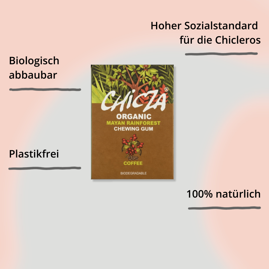 Chicza Kaugummi Coffee – 12 Stück mit Impact