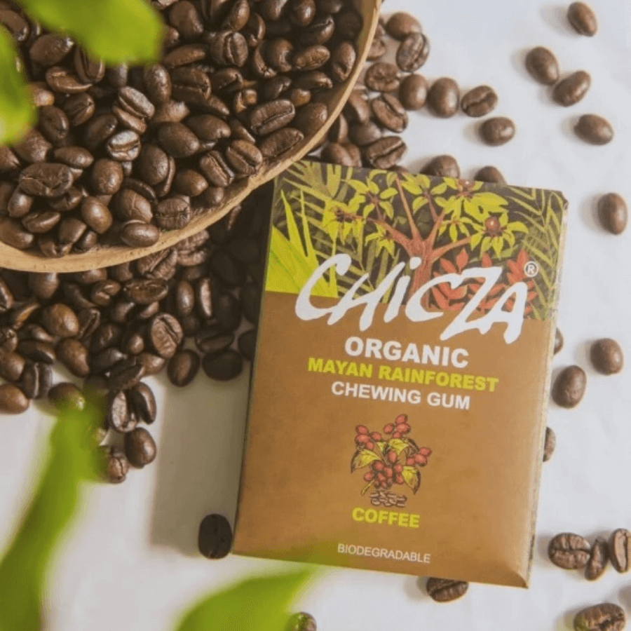 Chicza Kaugummi Coffee – 12 Stück mit Kaffeebohnen