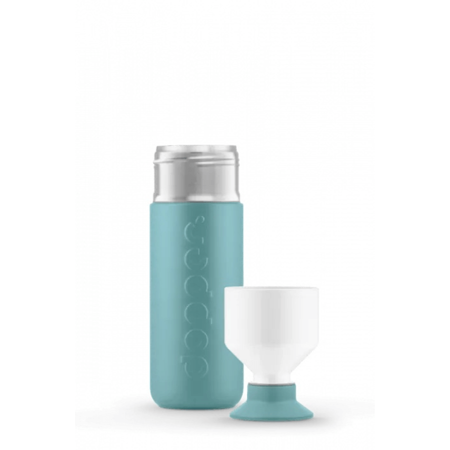 Dopper Insulated Bottlenose Blue Flasche mit Becher