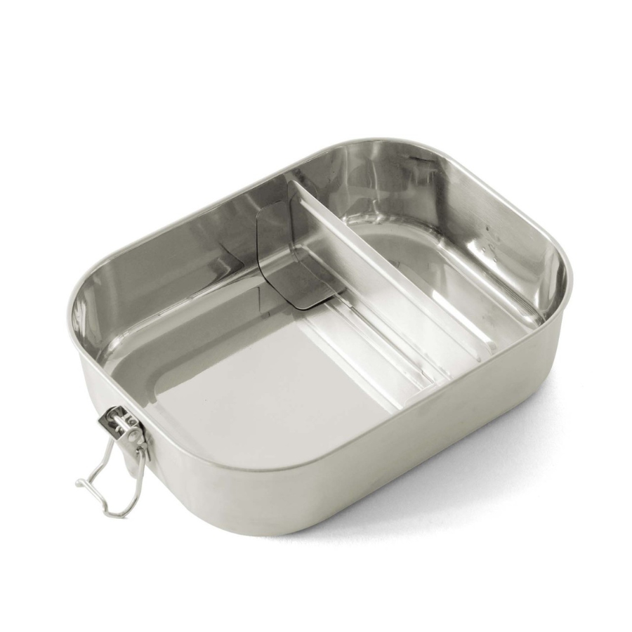 ECO Brotbox Bento Flex+ geöffnet – Trennsteg rechts