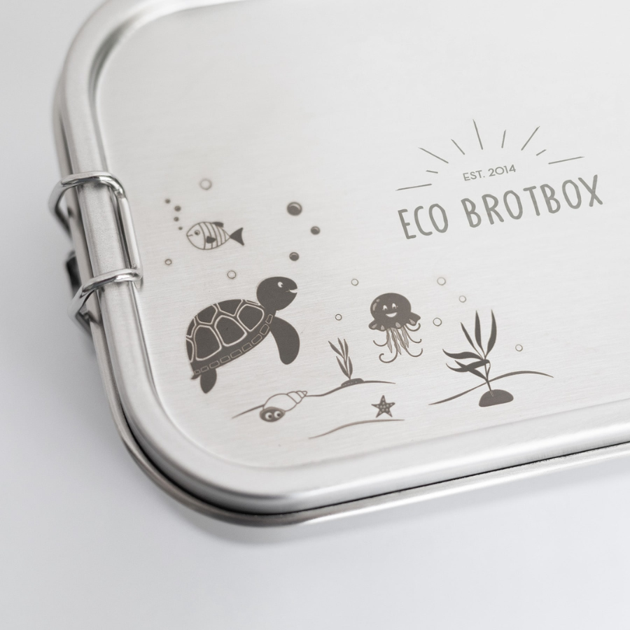 ECO Brotbox Yogi Box+ Turtle – Nahaufnahme