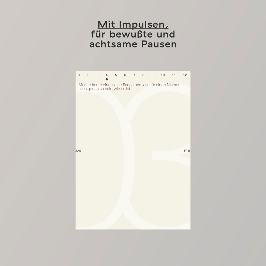 Create Space in 2026 – Abreißkalender von Familiar Faces: achtsame Pausen