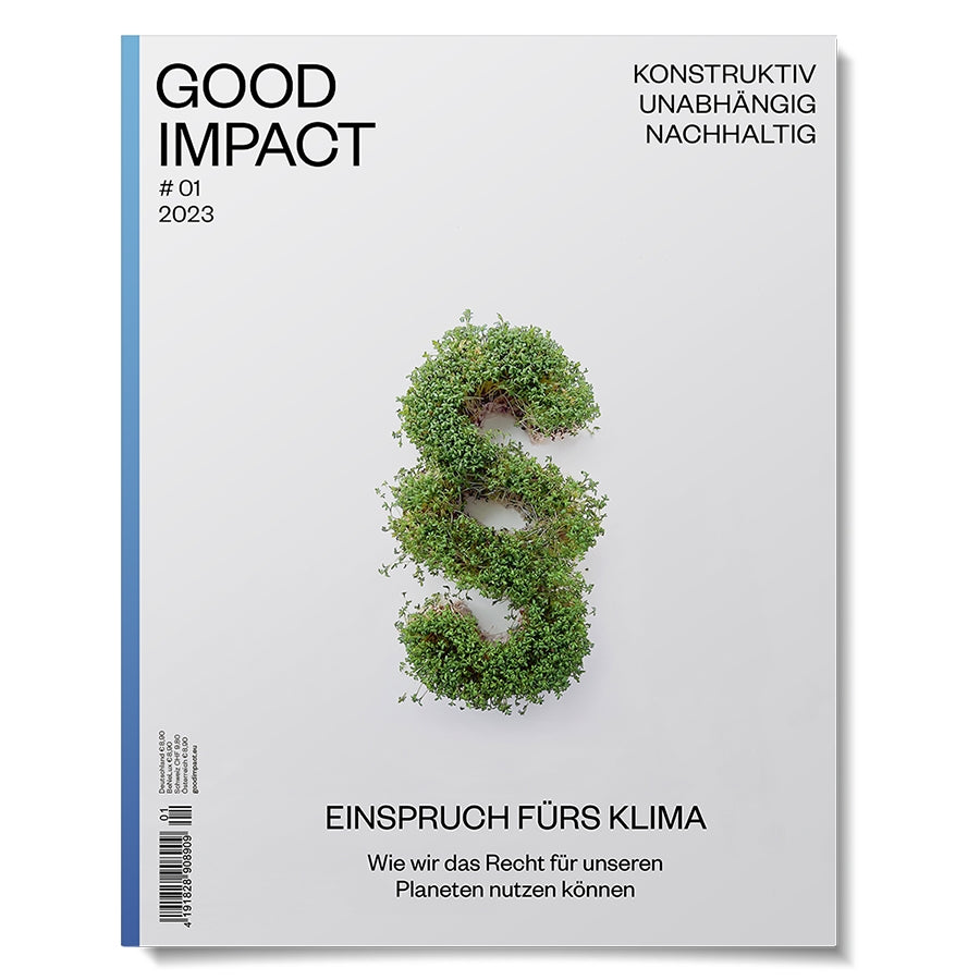 Cover der Good Impact Ausgabe 1 Einspruch fürs Klima