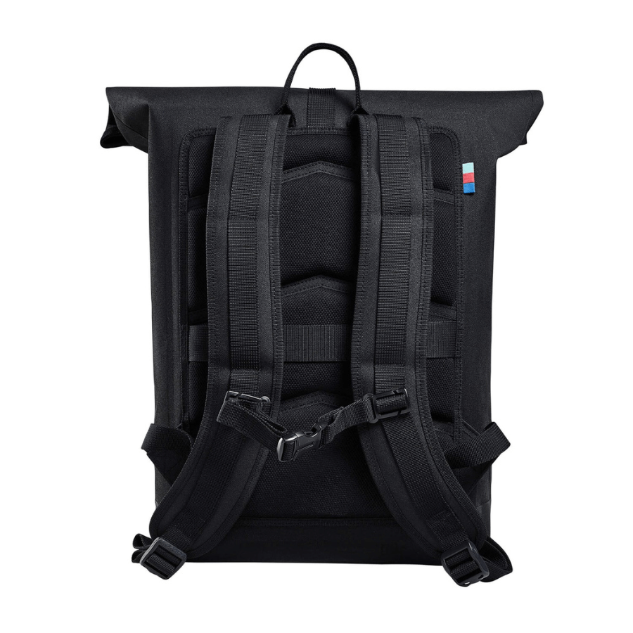 Rolltop Lite Schwarz von hinten