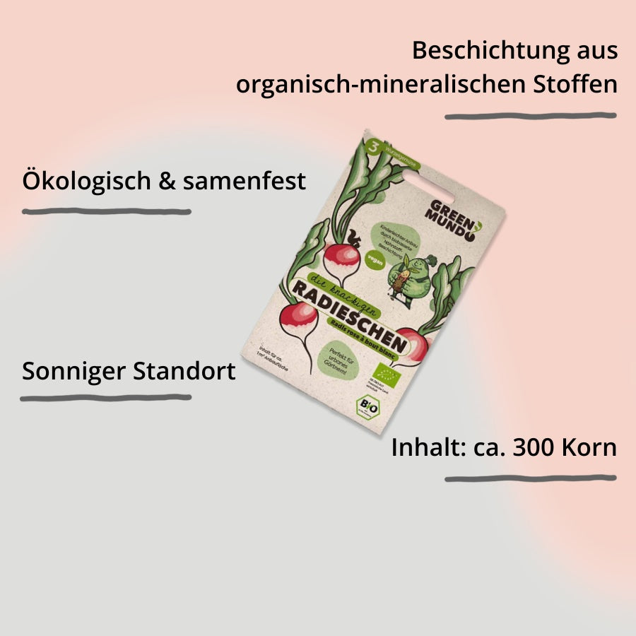 Saatgut Radieschen von Green Mundo mit Impact