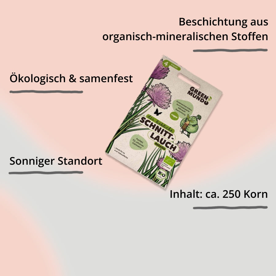 Saatgut Schnittlauch von Green Mundo mit Impact