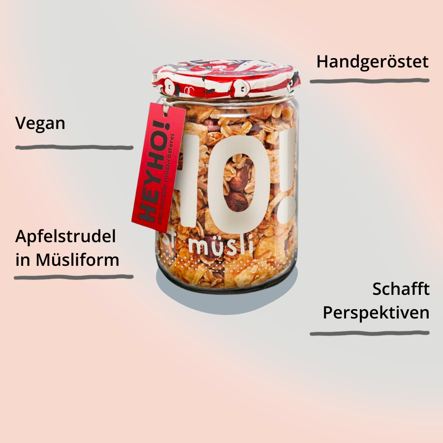 Apfelstrudel Bio-Granola Müsli mit Impact