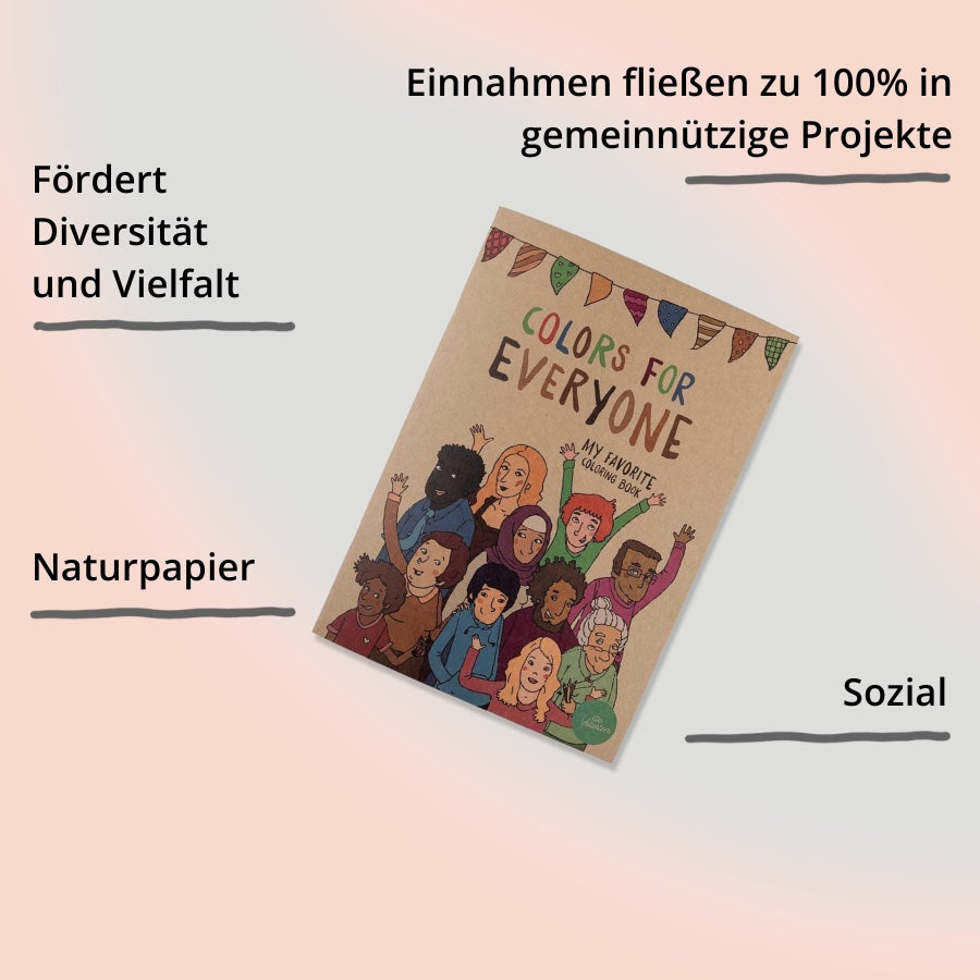 Coloring Book – Colors for Everyone (Englisch) Cover mit Impact