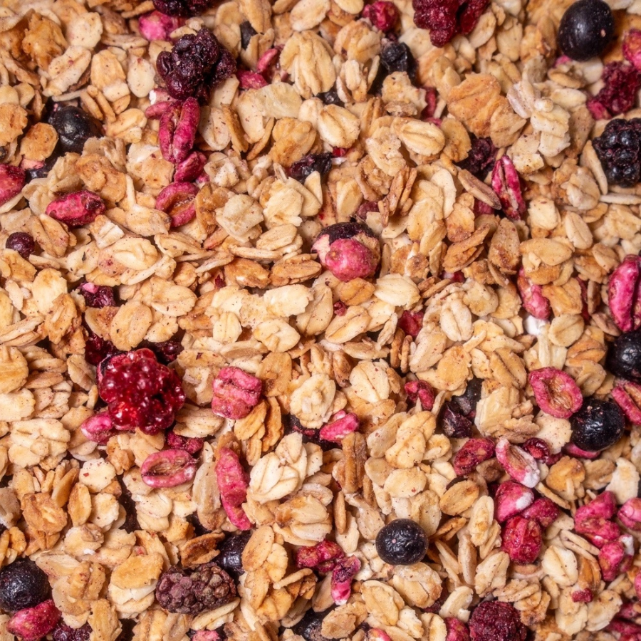 Berry Berry Disco Bio-Granola Müsli von Nahem