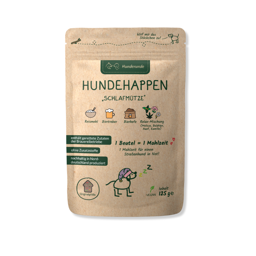 Hundehappen von Hunderunde – Schlafmütze Verpackung