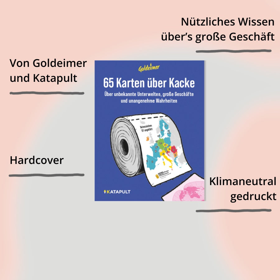 65 Karten über Kacke von Goldeimer und Katapult – Cover mit Impact