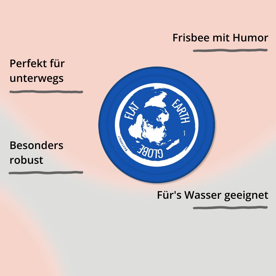 Frisbee Flat Earth Globe vom Katapult Verlag mit Impact