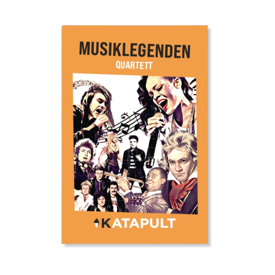 Musiklegenden-Quartett vom Katapult Verlag – Verpackung