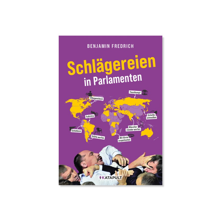 Schlägereien in Parlamenten vom Katapult Verlag – Cover