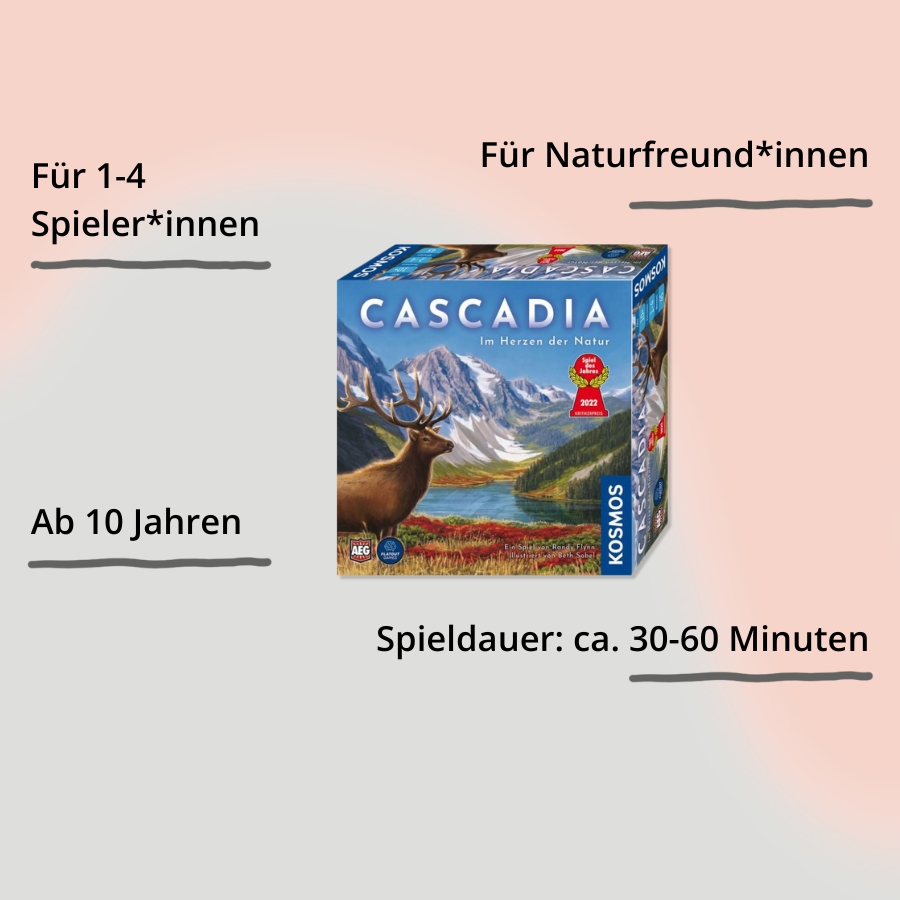 Cascadia – Im Herzen der Natur Verpackung von vorne mit Impact