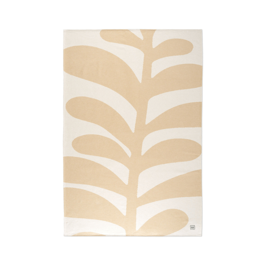 Kushel Decke Leaf Beige