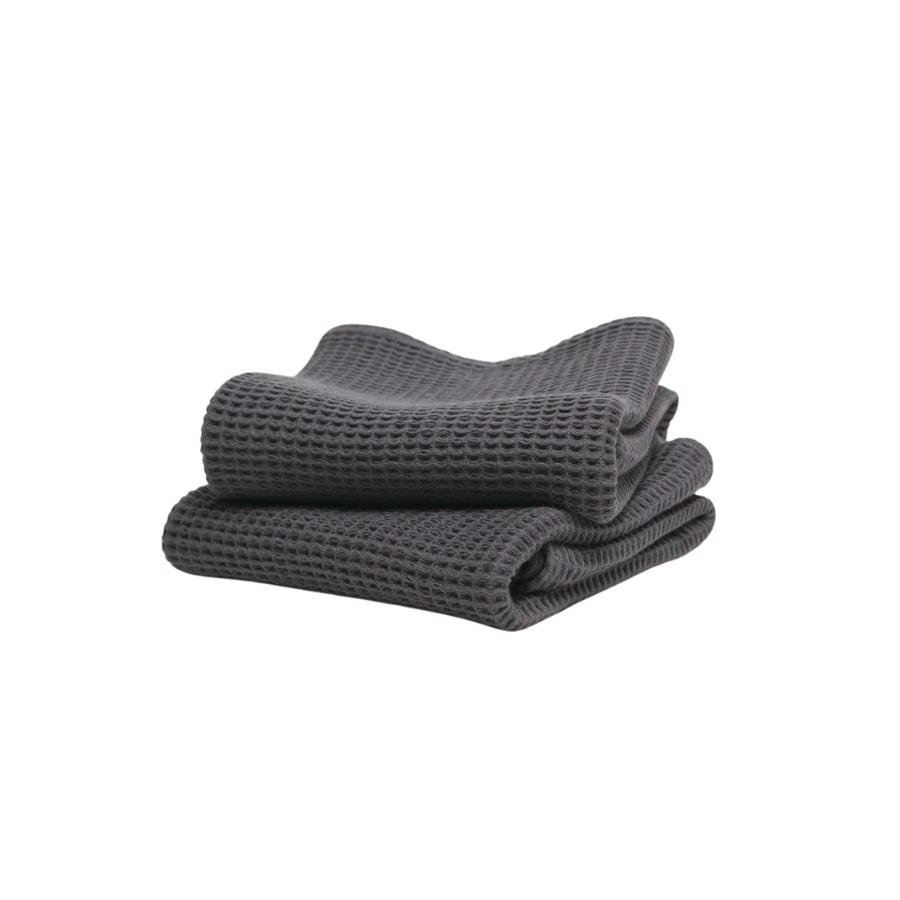 Geschirrtücher (40x60 cm) – 2er Set von Kushel in der Farbe Slate Grey