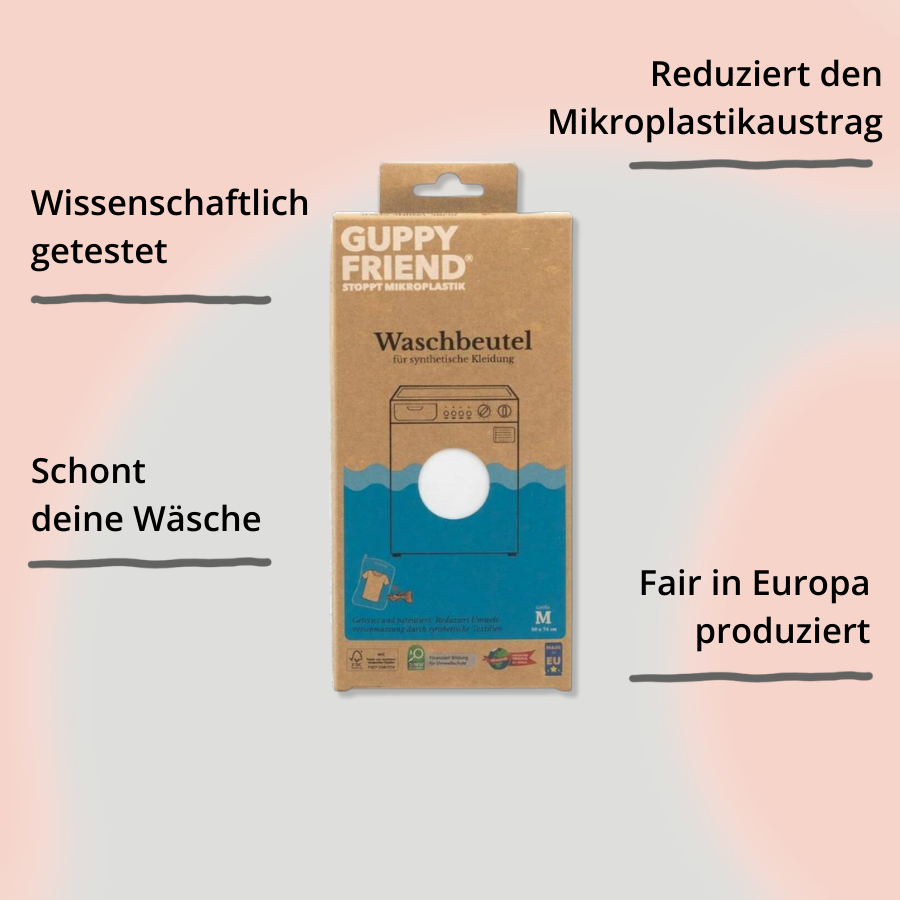 Guppyfriend Verpackung mit Impact