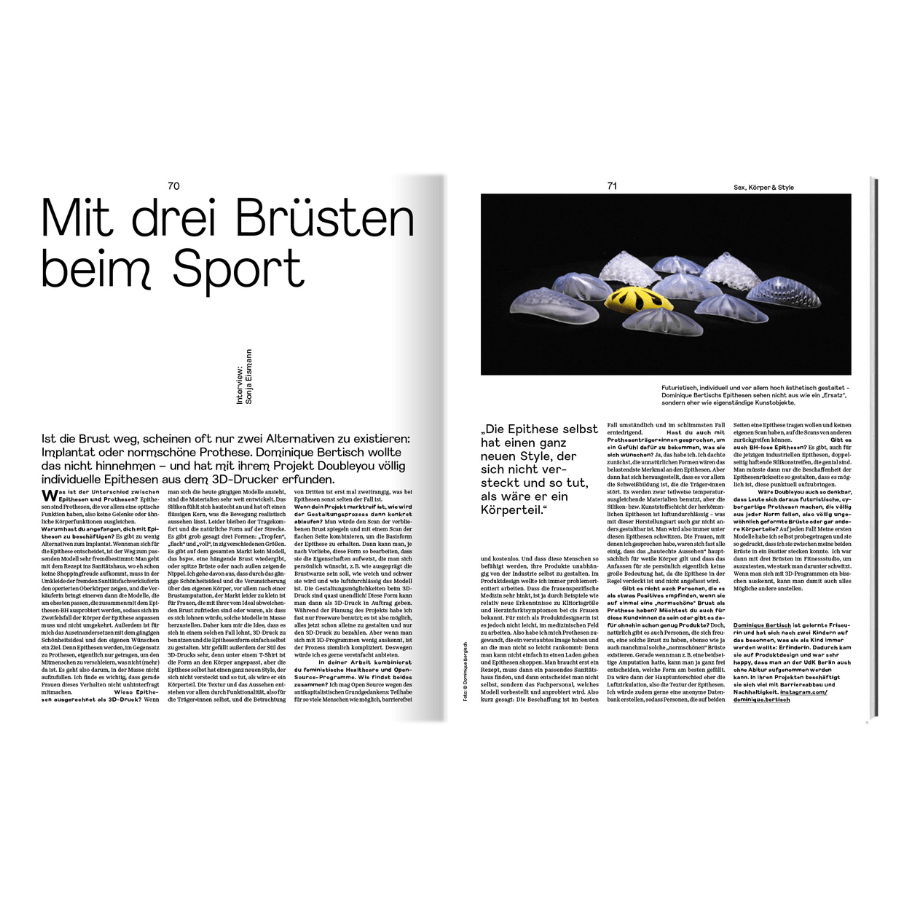 Missy Magazin Ausgabe 05|2023 – Mit drei Brüsten beim Sport