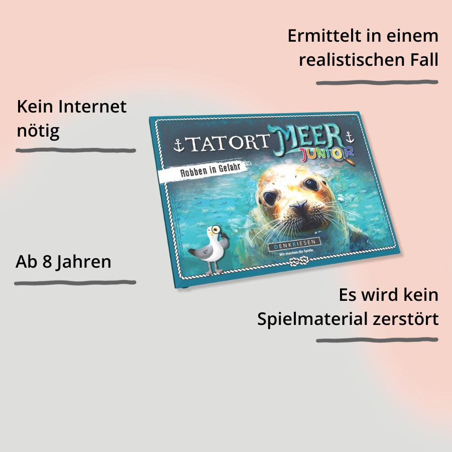 Tatort Meer | Junior – Robben in Gefahr – Verpackung mit Impact