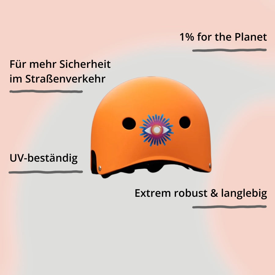 Reflexierende Sticker & Formen – Größe S. Motiv Auge (Rainbow) mit Impact