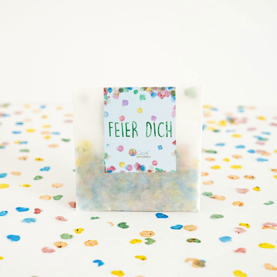 Saatgutkonfetti – Glücks-Edition (5g) Feier dich mit Konfetti