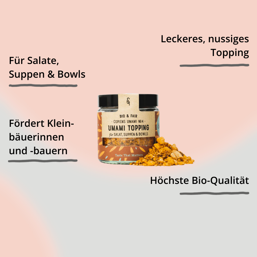 Umami Topping mit Impact