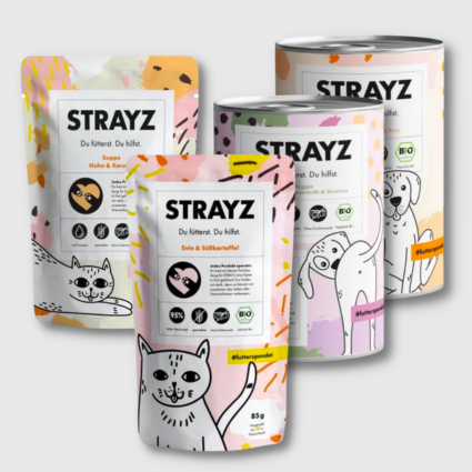 Strayz Bio-Katzenfutter und Bio-Hundefutter