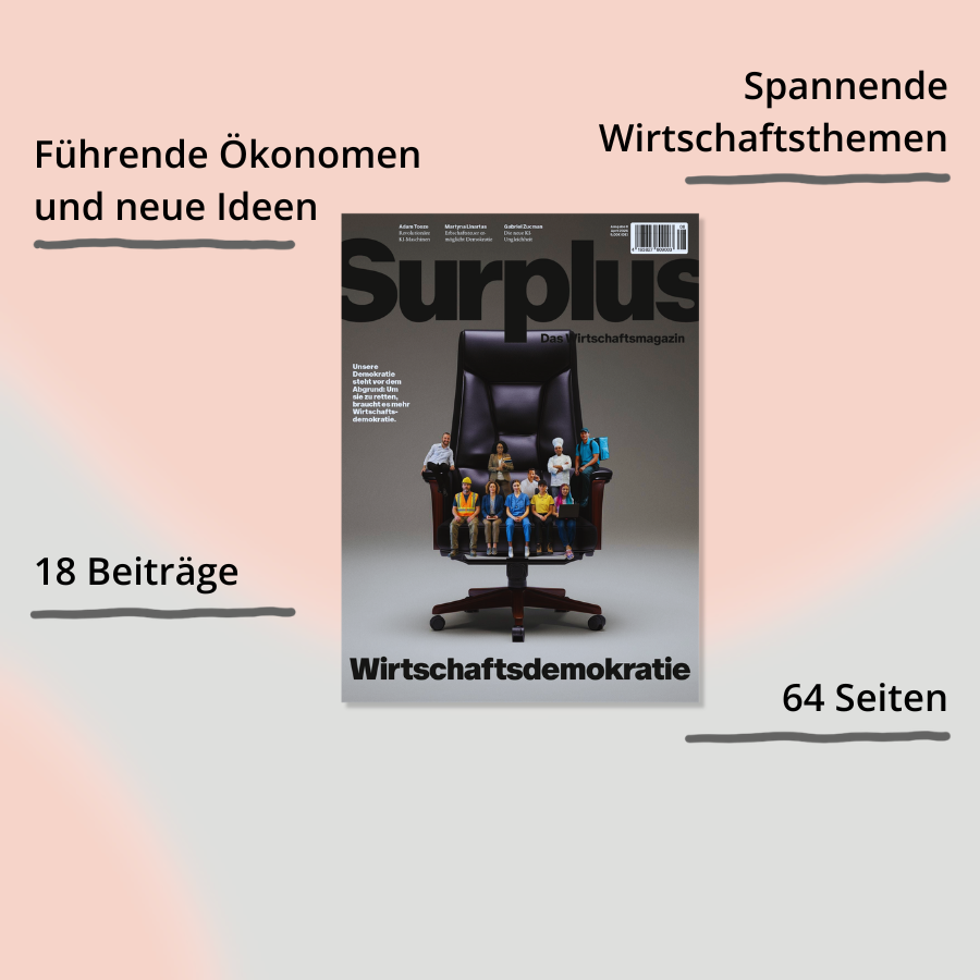 Surplus Magazin Ausgabe 8 – Wirtschaftsdemokratie. Cover mit Impact