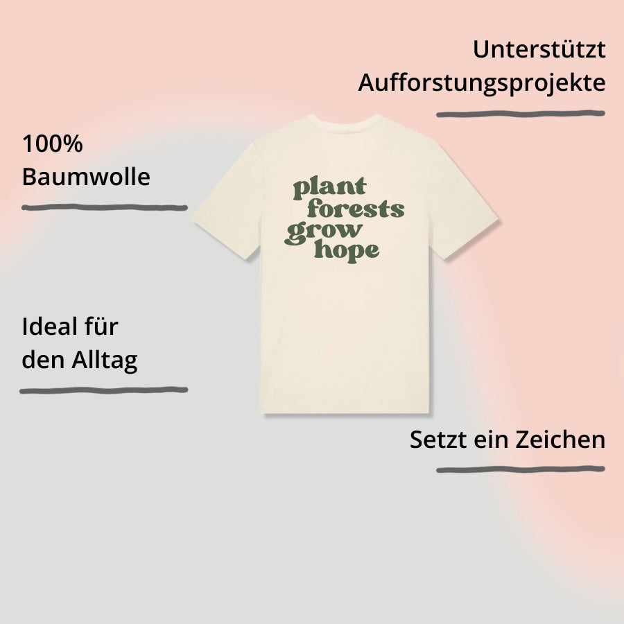 T-Shirt Hope Unisex von The Generation Forest mit Schriftzug und Impact