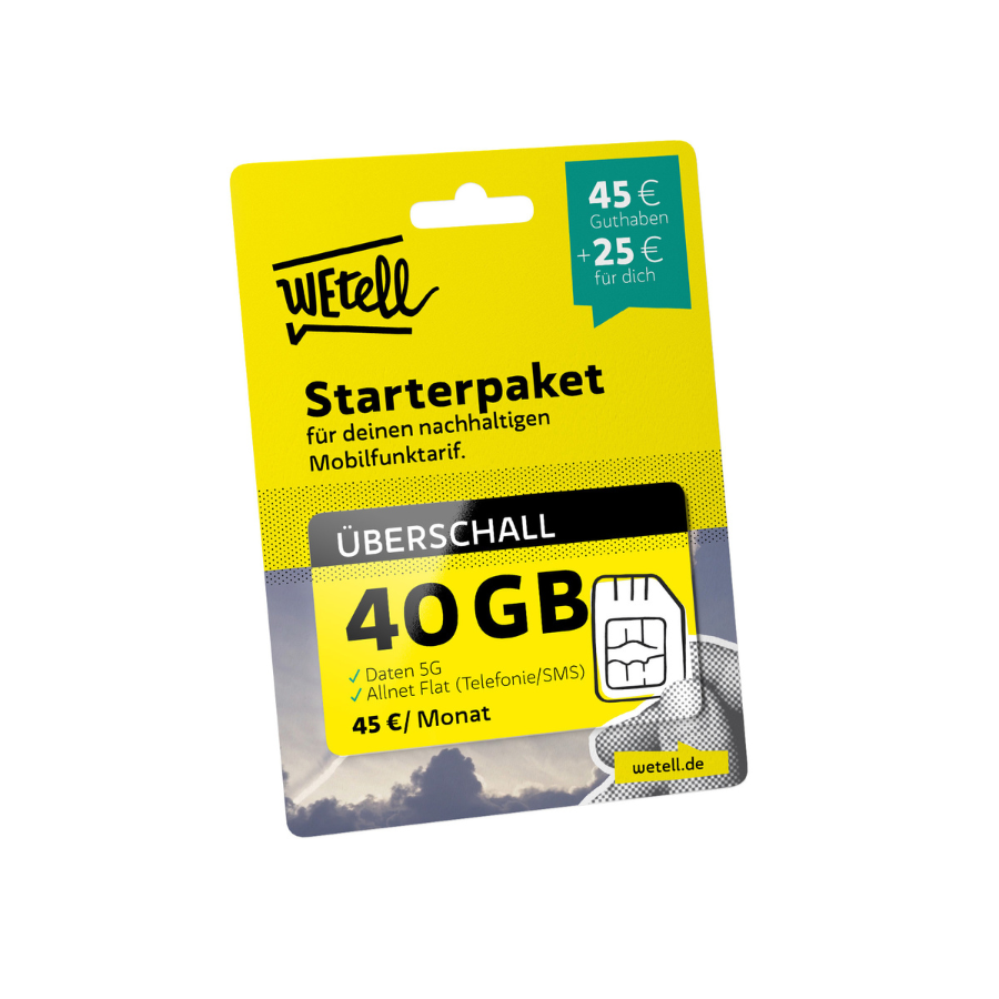WEtell Überschall Starterpaket