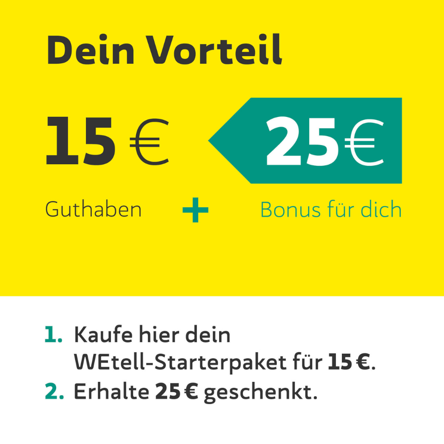 WEtell Starterpaket Ultrakurz – Dein Vorteil