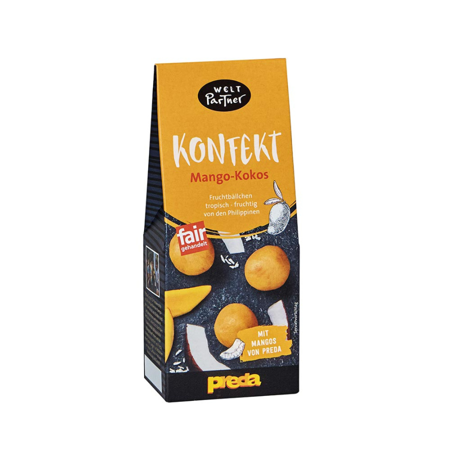 Mango Kokos Konfekt von WeltPartner – Verpackung von vorne