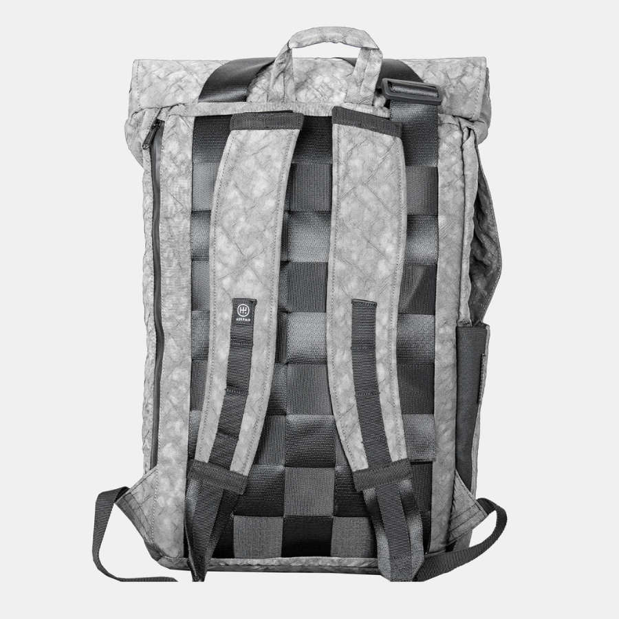 Rolltop Biq von airpaq – grau von hinten