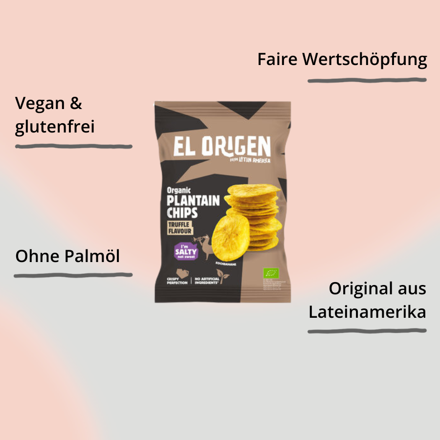 el origen Banenchips mit Trüffel-Geschmack Verpackung mit Imact