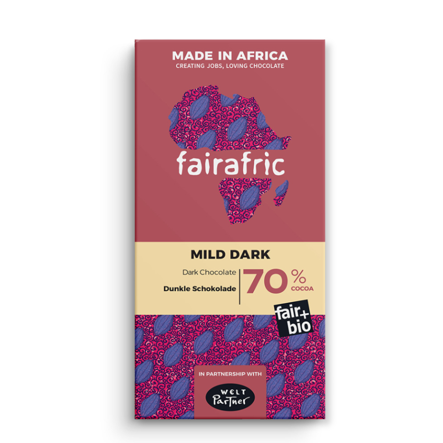 fairafric Schokolade 70% Verpackung