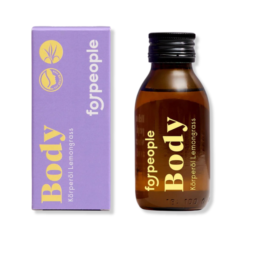 Körperöl Body Oil von vorne mit Verpackung