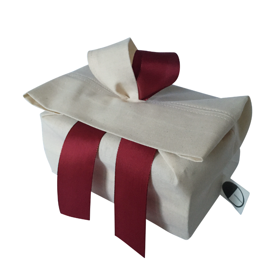 Geschenkverpackung aus Stoff (verschied. Farben)