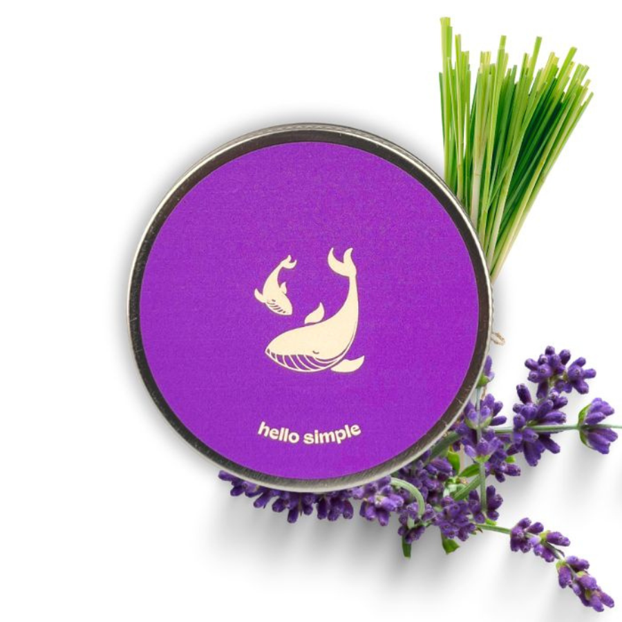 Deocreme – Palmarosa-Lavendel von hello simple mit Inhaltsstoffen