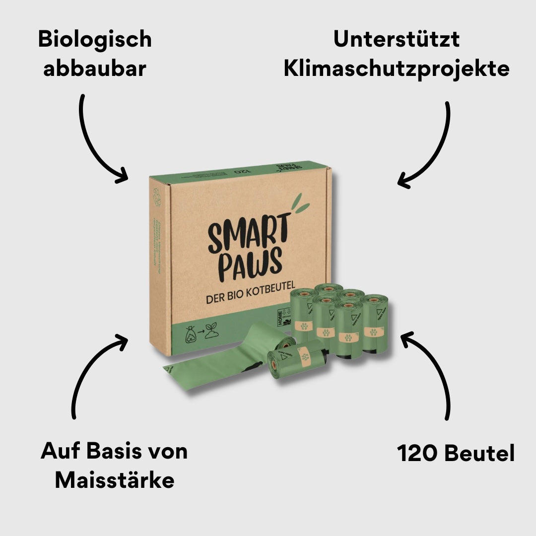 smartpaws Verpackung mit 8 Rollen und Impact