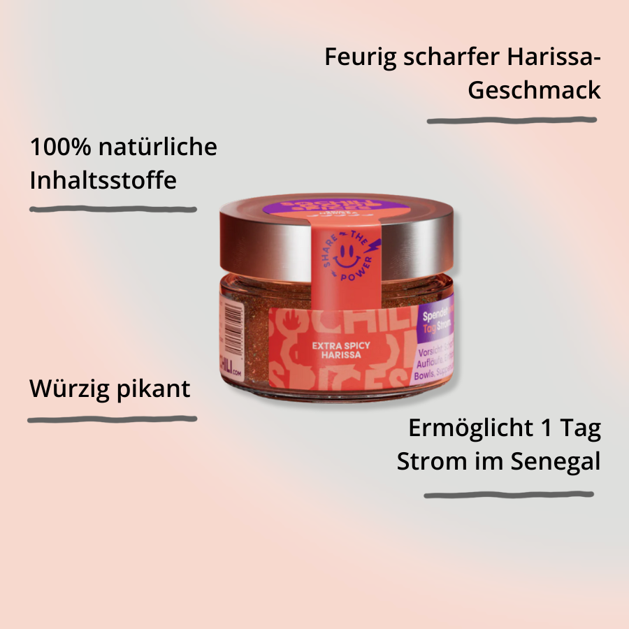 Gewürzmischung – Extra Spicy Harissa von SOCHILI mit Impact