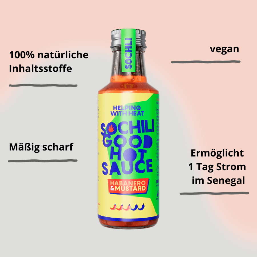 SOCHILI Habanero Mustard Sauce mit Impact